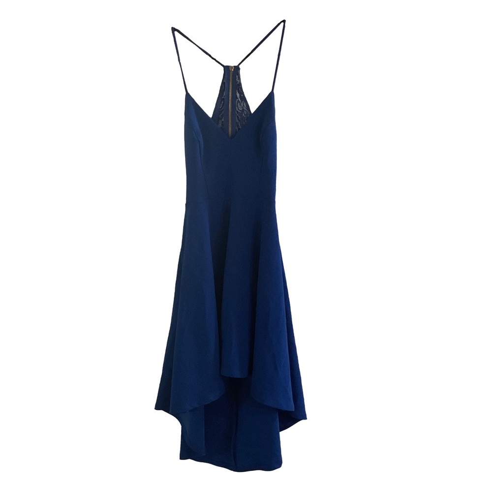 B Darlin Blue Lace Dress